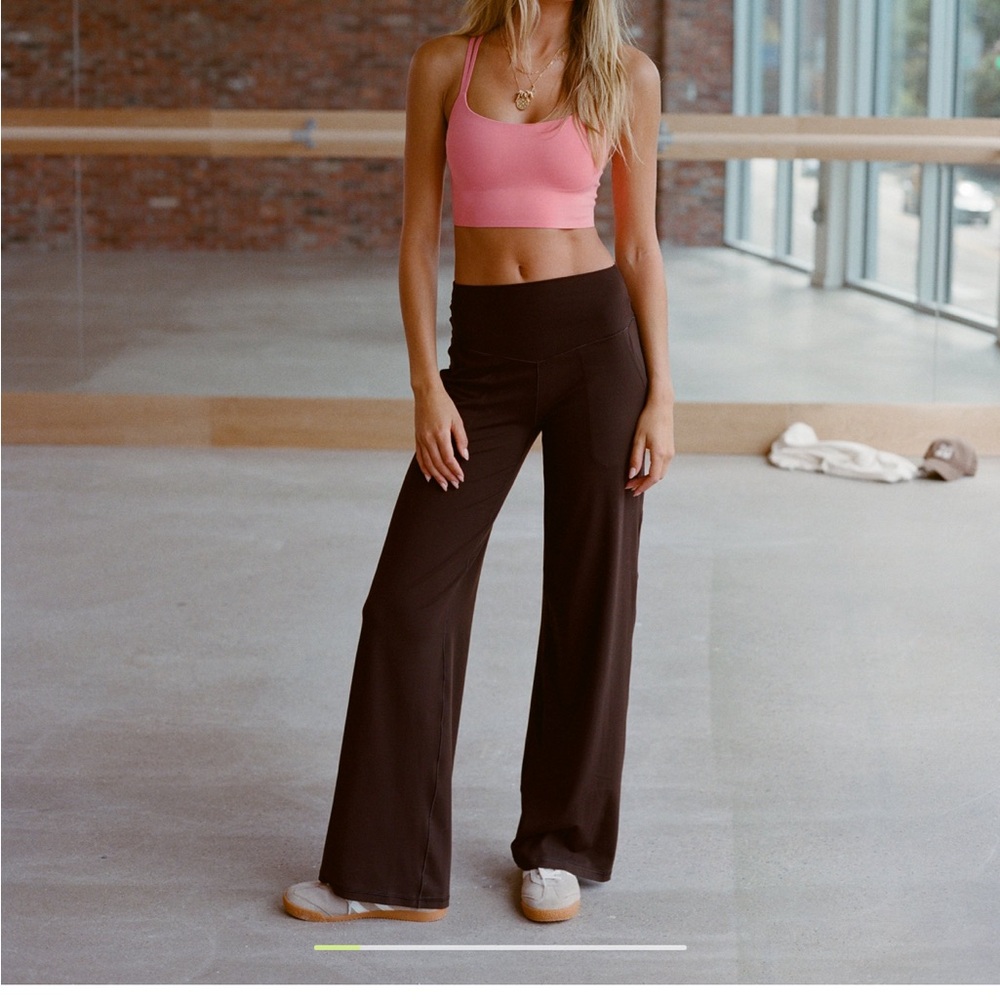 Aerie Black Wide-Leg Pants